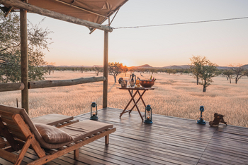 Ohorongo Tented Camp: Sundowner am Zelt