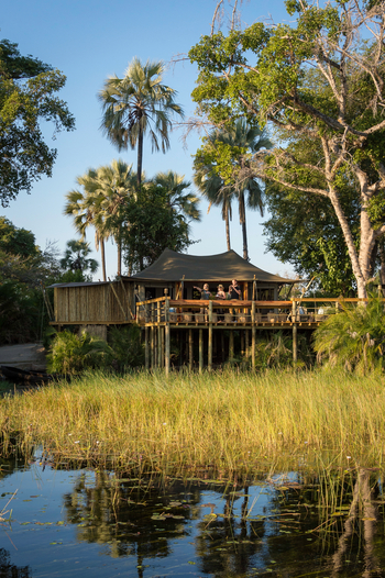 Pelo Camp: Blick auf das Hauptzelt