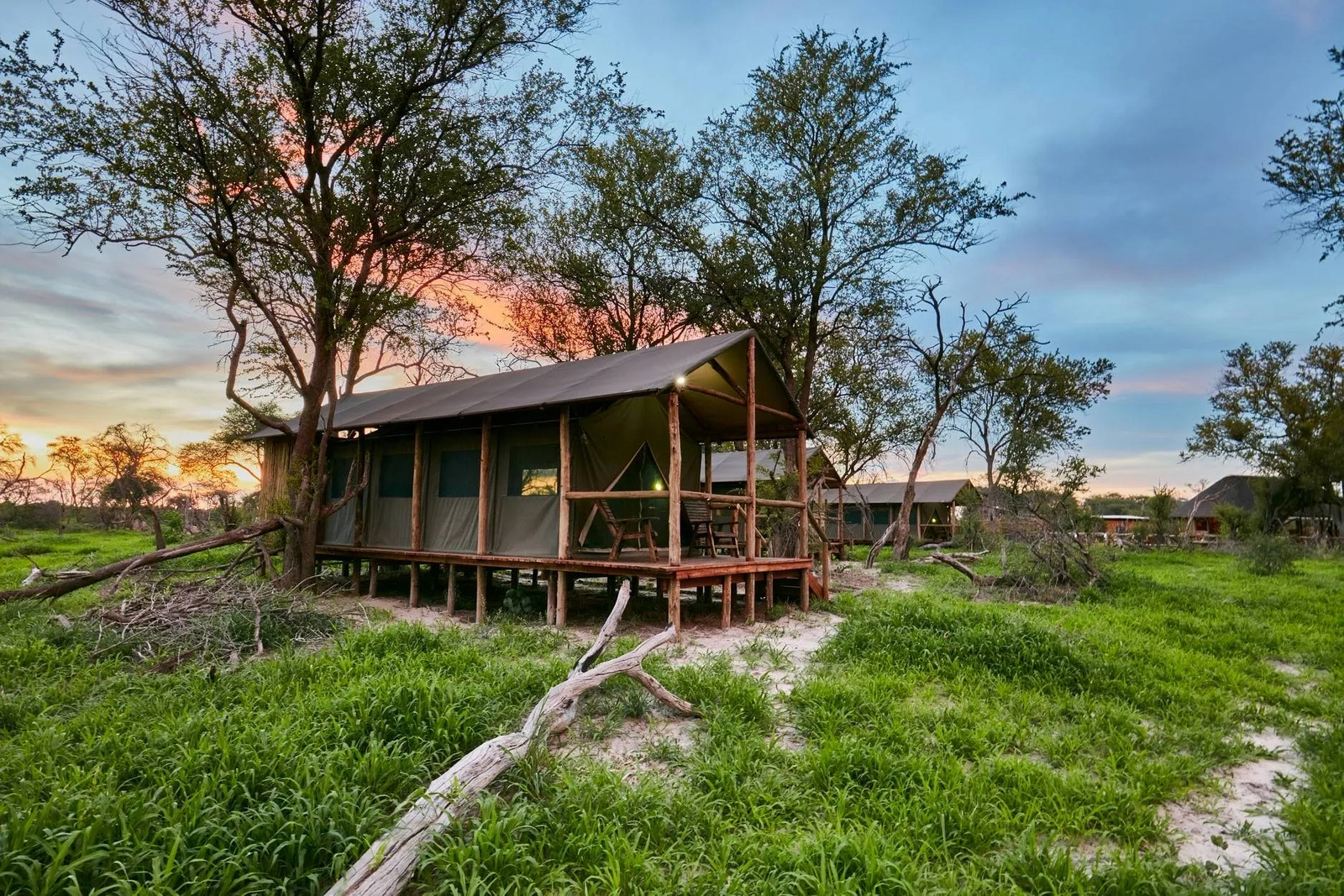 Mogogelo Camp Mogogelo Camp: Gästezelt - Außenansicht