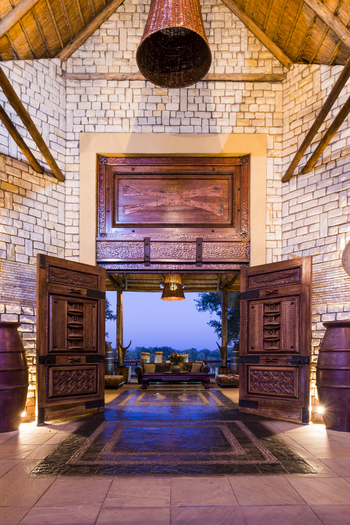 David Livingstone Safari Lodge: Geöffnete Pforte