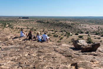 Mashatu Game Reserve: Landschaft am Motloutse River