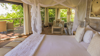 Nambwa Tented Lodge: Doppelbett