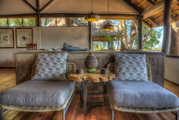 Xugana Island Lodge: Lounge mit Sitzgelegenheiten