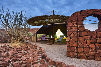 Etendeka Mountain Camp Etendeka Mountain Camp: Gästezelt