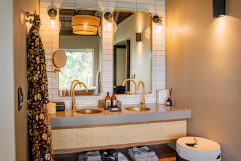 Thornybush Game Lodge: Doppelwascshtisch