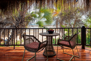 Anantara Bazaruto Island Resort: Balkon mit Meerblick