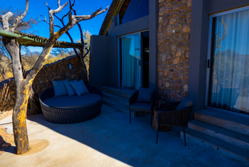 Naankuse Lodge: Private Terrasse