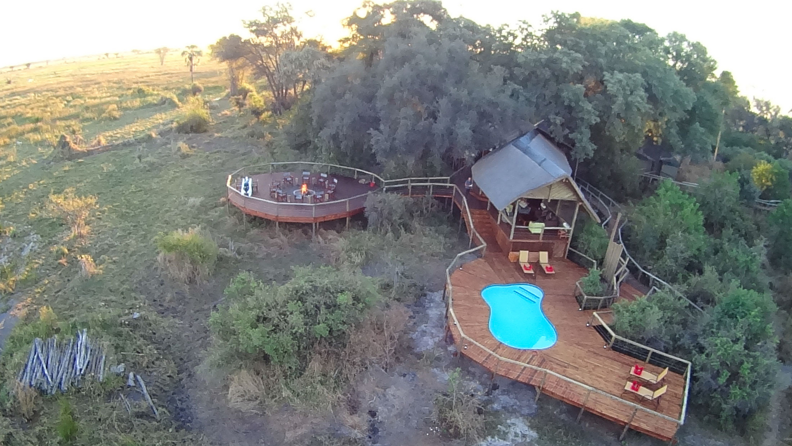 Rra Dinare Camp Rra Dinare Camp: Ausgedehntes Deck ound Loungezelt