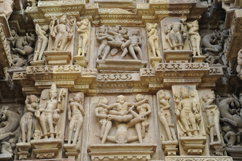 Khajuraho: Details am Kandharya Mahadev Temple