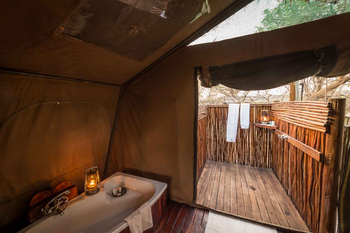 Camp Savuti: Bad und Dusche