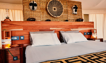 Konkamoya Lodge: Doppelbett