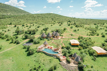 Mara Bushtops: Luftbild Spabereich