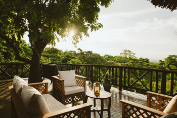 Vuma Hills Tented Camp: Lounge auf der Terrasse