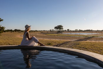 Camp Hwange: Pool mit Ausblick