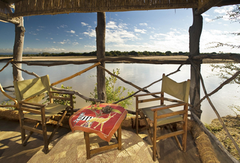 Island Bush Camp: Sitzecke mit Ausblick