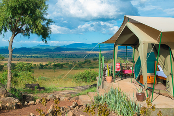 Kidepo Savannah Lodge: Safarizelt Blick