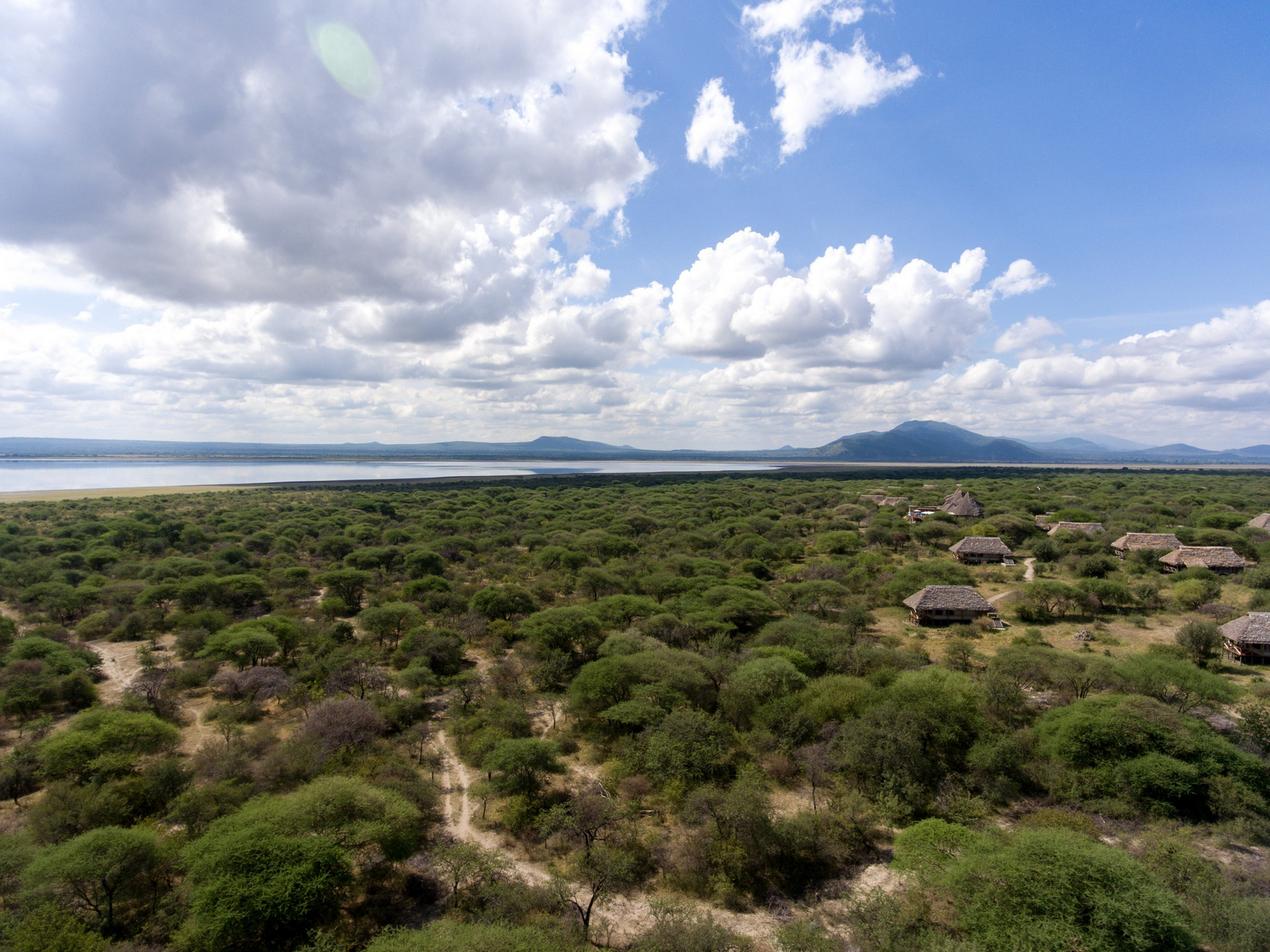 Lake Burunge Tented Lodge Lake Burunge Tented Lodge: Lodge von oben