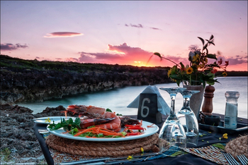 Nuarro Lodge: Dinner mit Seafood