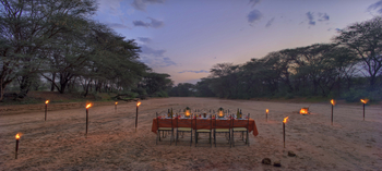 Saruni Samburu: Dinner im Flussbett