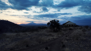 Shu'mata Camp: Anfahrt am Abend