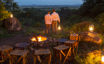Elewana Serengeti Pioneer Camp: Lagerfeuer