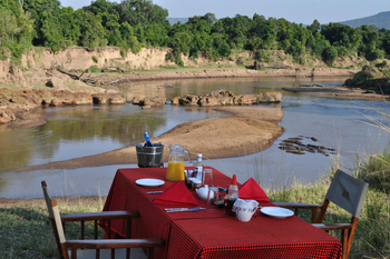 Sentinel Mara Camp: Frühstück am Fluss