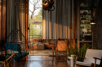 Singita Sweni Lodge: Winter Lounge Interieur