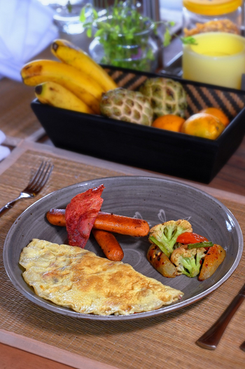 Waghoba Eco Lodge: Englisches Frühstück