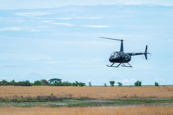 King Lewanika Lodge: Hubschrauber