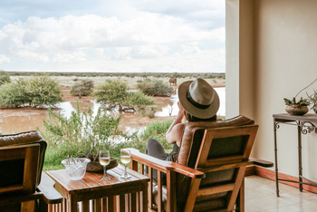 Old Traders Lodge: Private Veranda