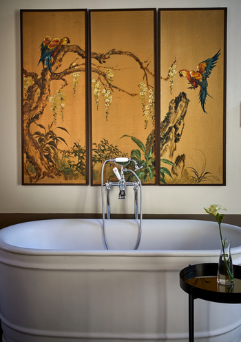 La Clé Lodge: Garden Room - Badewanne