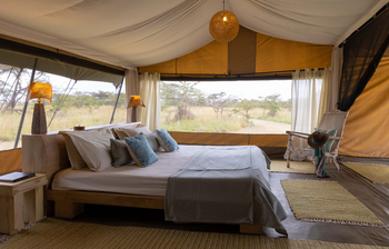 Kicheche Bush Camp: Doppelbett und Stuhl