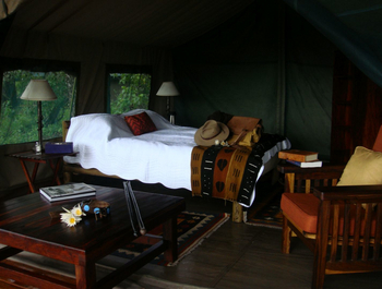 Kujwana Camp: Doppelbett