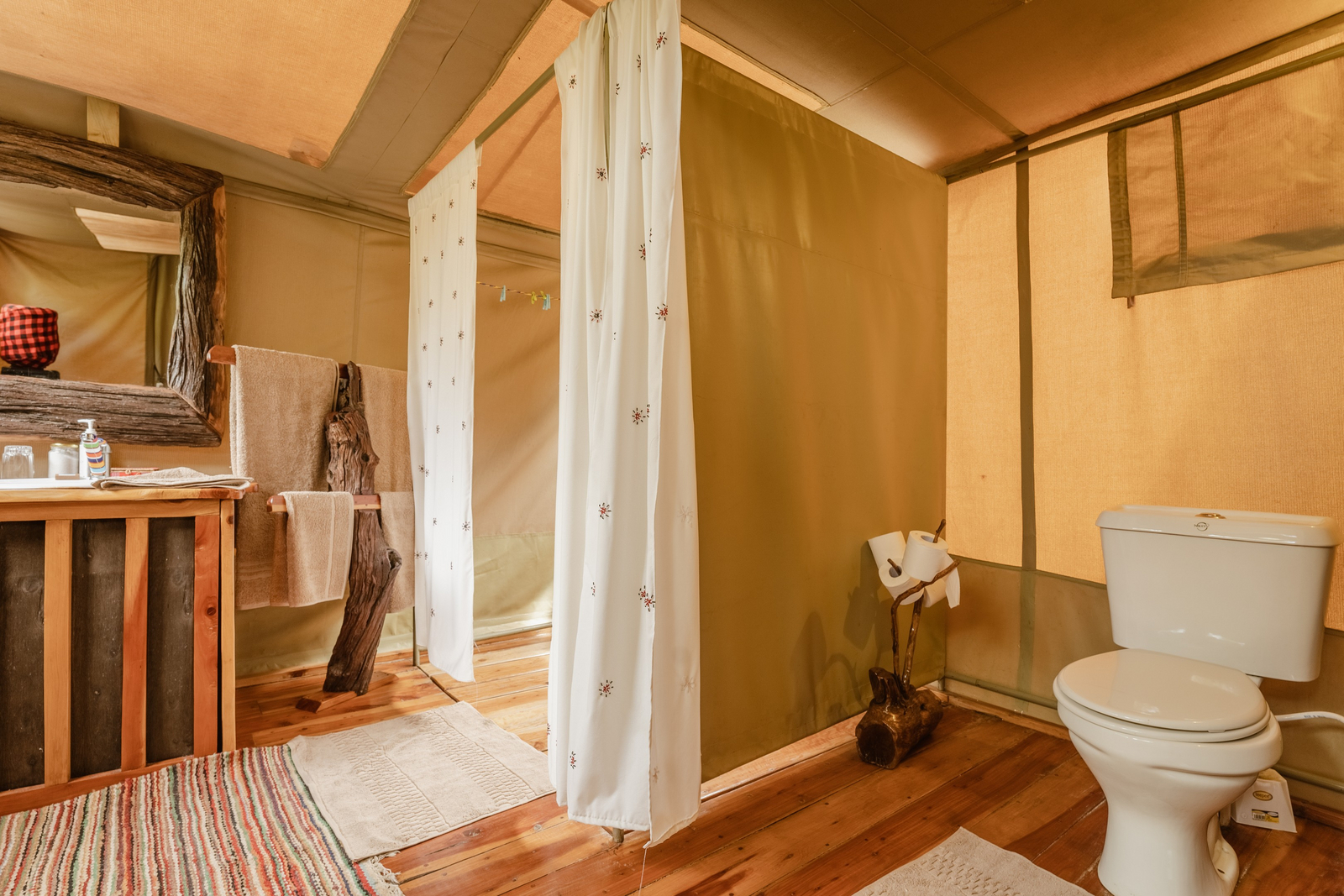 Tangulia Mara Camp Tangulia Mara Camp: Dusche mit Vorhang