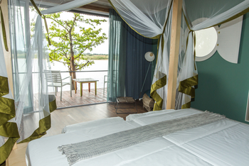 Zambezi Mubala Lodge: Doppelbett