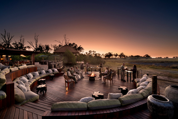 Atzaro Okavango Camp: Großes Deck