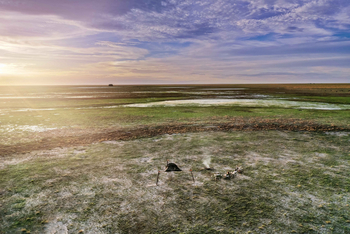 King Lewanika Lodge: Umgebung von oben