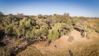 Rra Dinare Camp: Gästezelt Schrägsicht