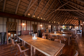 Nxabega Okavango Tented Camp: Indoor Diniing