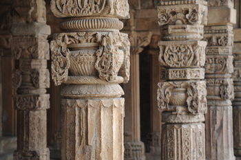 New Delhi: Architekturdetails Qutb Minar