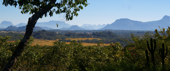 Musangano Lodge: Blick Richtung Nyanga National Park