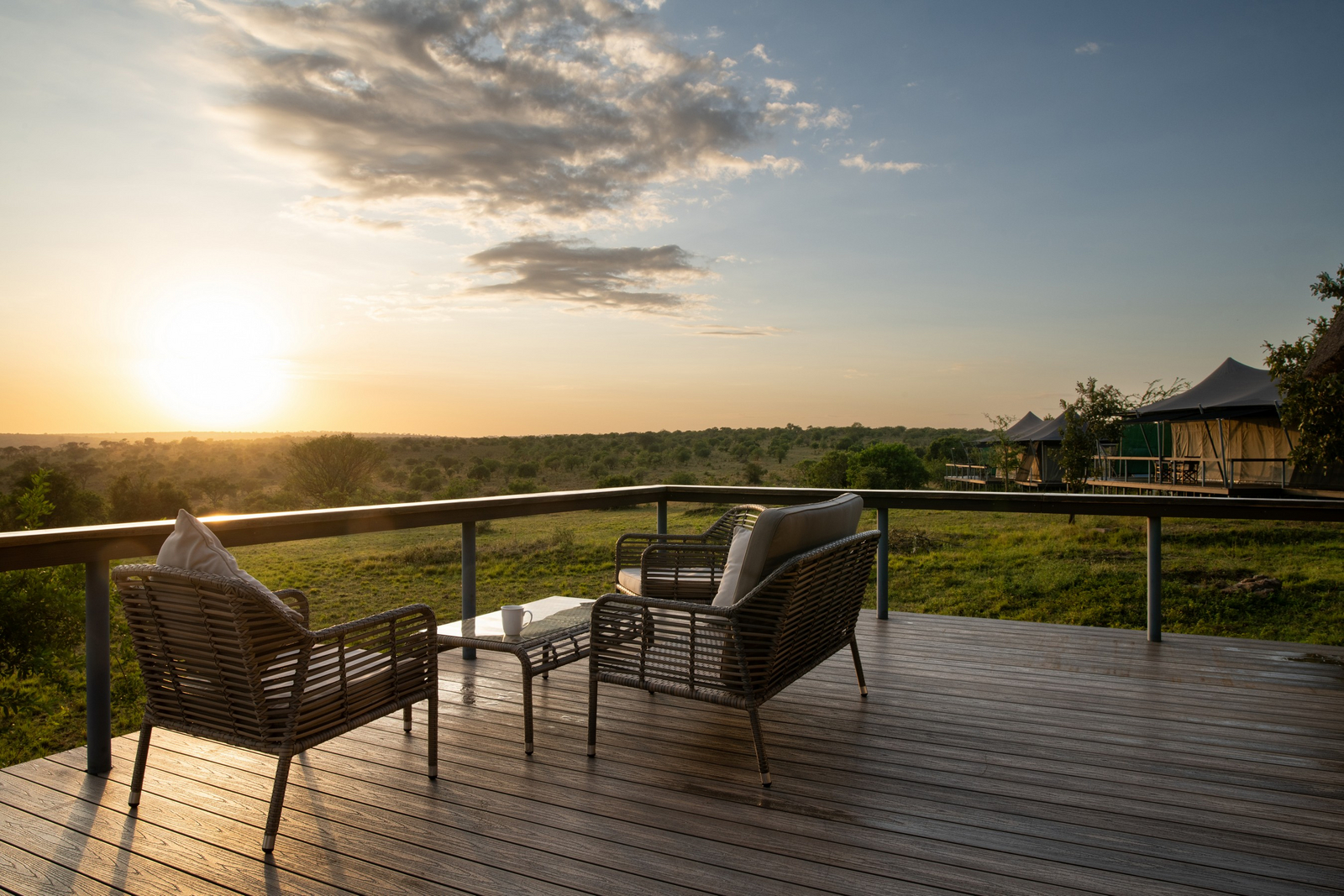 Mara Mara Tented Lodge Mara Mara Tented Lodge: Veranda mit Sitzbereich