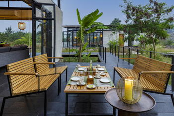 Bori Safari Lodge: Auf der Terrasse