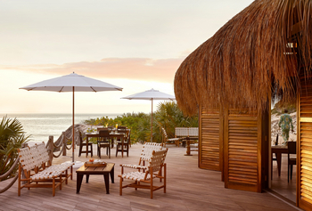 Kisawa Sanctuary: Terrasse an der Baracca