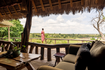 Tangulia Mara Camp: Ausblick Terasse