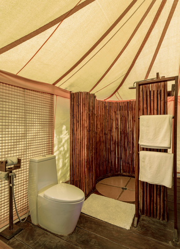 Bagh Villas: Dusche und WC