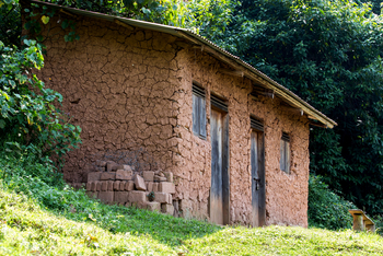 Chameleon Hill Forest Lodge: Schlammhaus im Grünen