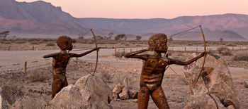 Desert Quiver Camp: Metallskulpturen