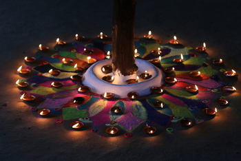 Flame of the Forest Safari Lodge: Kerzenmandala