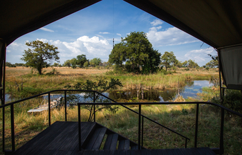 Nkasa Lupala Tented Lodge: Blick aus einem Zelt